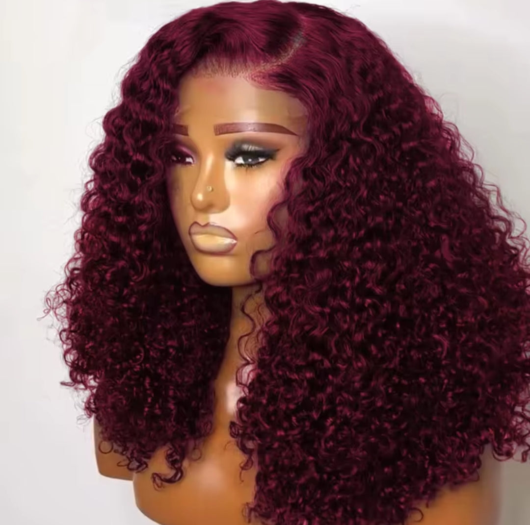 99J Burgundy  12" 13x4 Lacefront Wig
