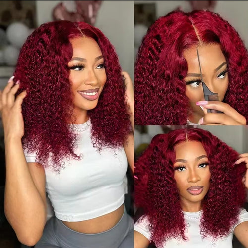 99J Burgundy  12" 13x4 Lacefront Wig