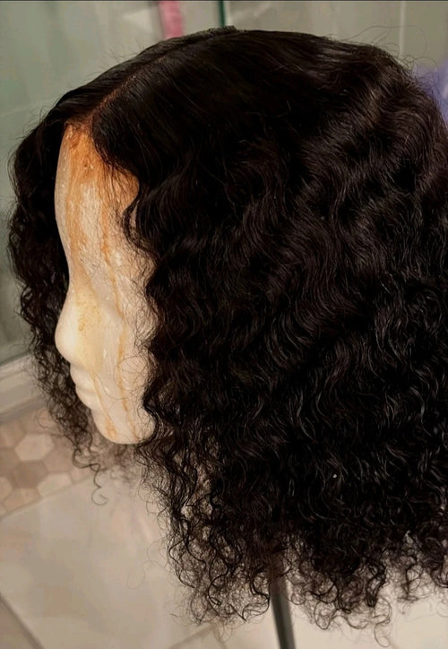 BLACK WATERWAVE WIG